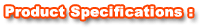 Product specifications :